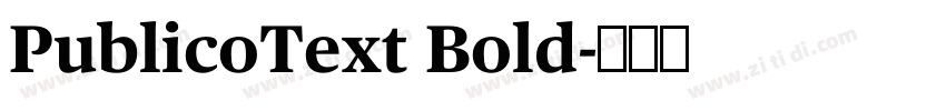 PublicoText Bold字体转换 PublicoText Bold字体转换